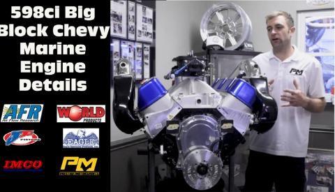 598 Big Block Chevy Marine Engine Detailed at Prestige Motorsports