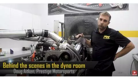 Boosted Engine Behind the Scenes at Prestige Motorsports with Doug Aitken