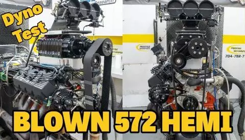 Blown 572 Hemi Dyno Testing and Engine Details at Prestige Motorsports