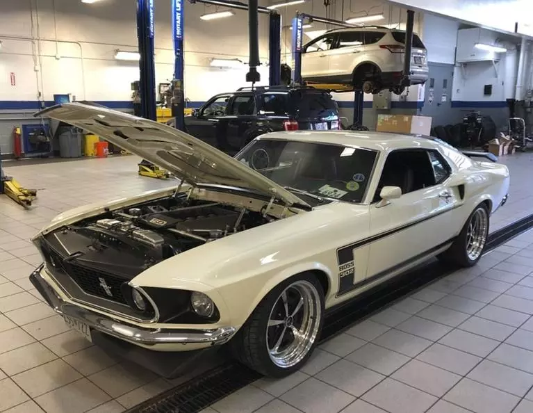 1969 Mustang Coyote Swap at Prestige Motorsports