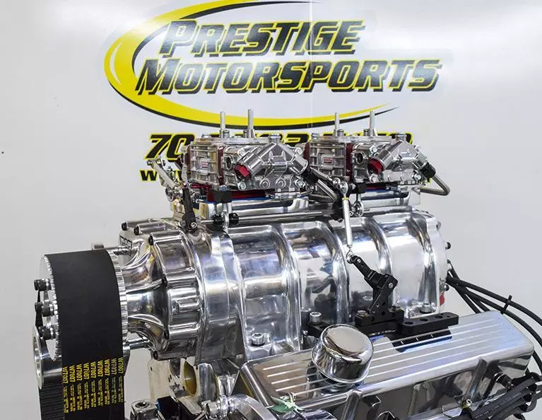 06 weiand 6 71 polished blower side view solutions custom engines chevy small block c400 b1 671 06 weiand 6 71 polished blower side view